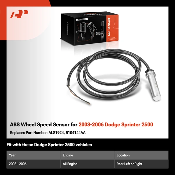 ABS Wheel Speed Sensor for 2003-2006 Dodge Sprinter 2500