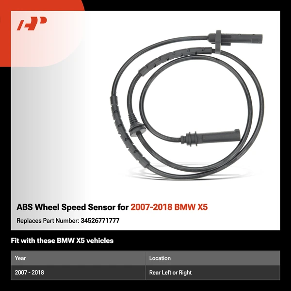 ABS Wheel Speed Sensor for 2007-2018 BMW X5