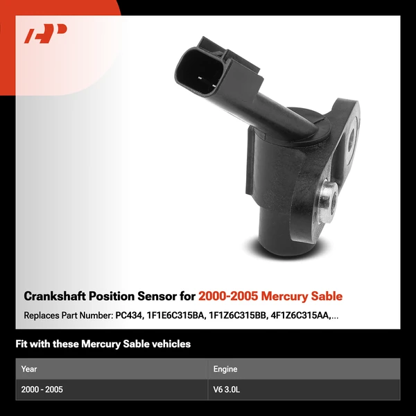 Crankshaft Position Sensor for 2000-2005 Mercury Sable