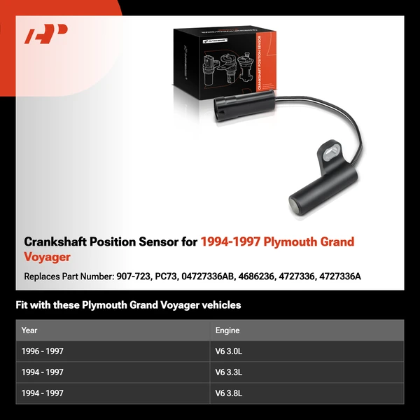 Crankshaft Position Sensor for 1994-1997 Plymouth Grand Voyager