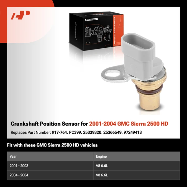 Crankshaft Position Sensor for 2001-2004 GMC Sierra 2500 HD