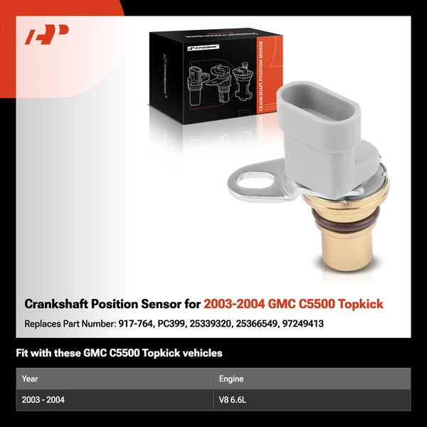 Crankshaft Position Sensor for 2003-2004 GMC C5500 Topkick