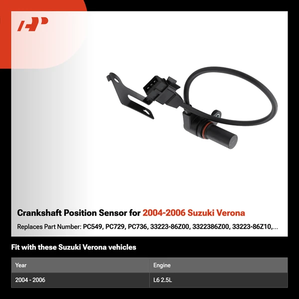 Crankshaft Position Sensor for 2004-2006 Suzuki Verona