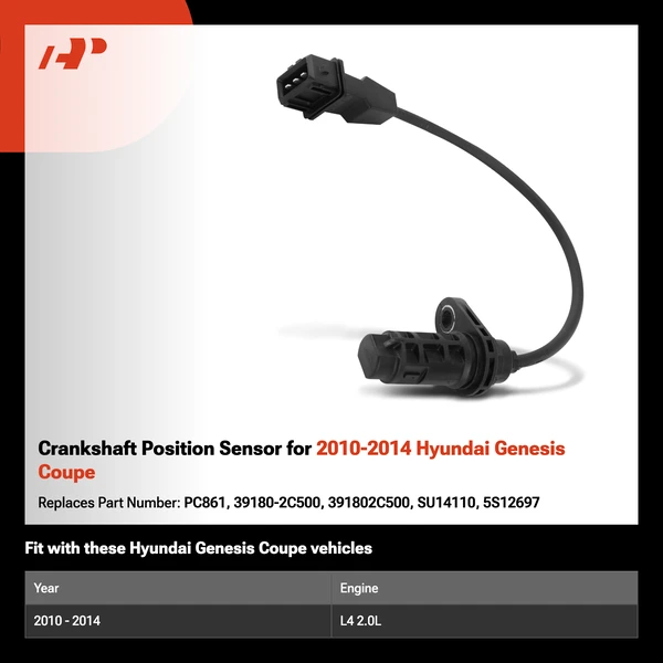 Crankshaft Position Sensor for 2010-2014 Hyundai Genesis Coupe