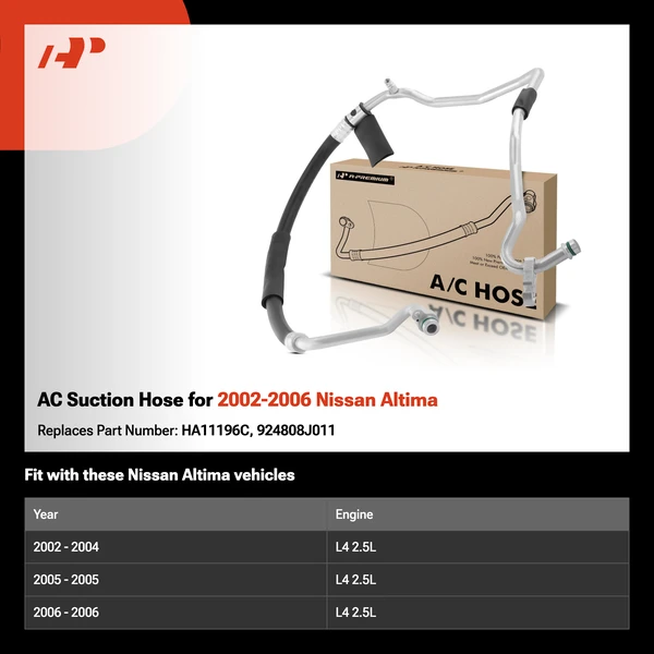 AC Suction Hose for 2002-2006 Nissan Altima