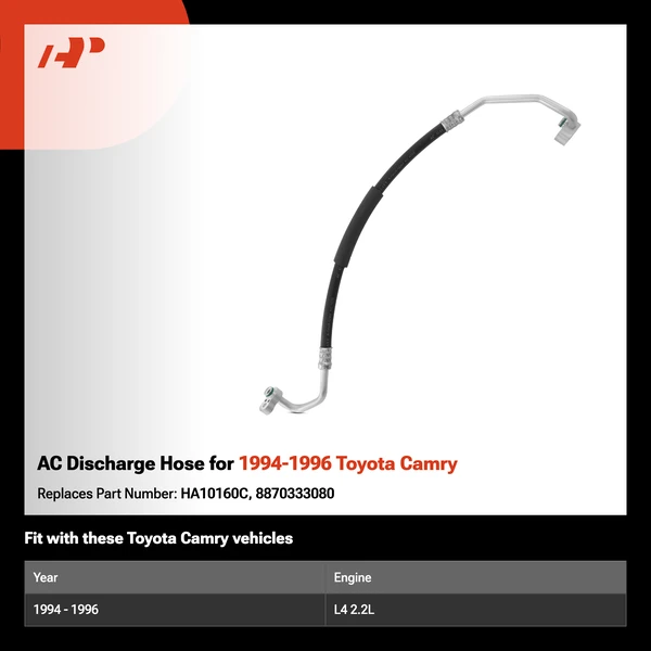 AC Discharge Hose for 1994-1996 Toyota Camry