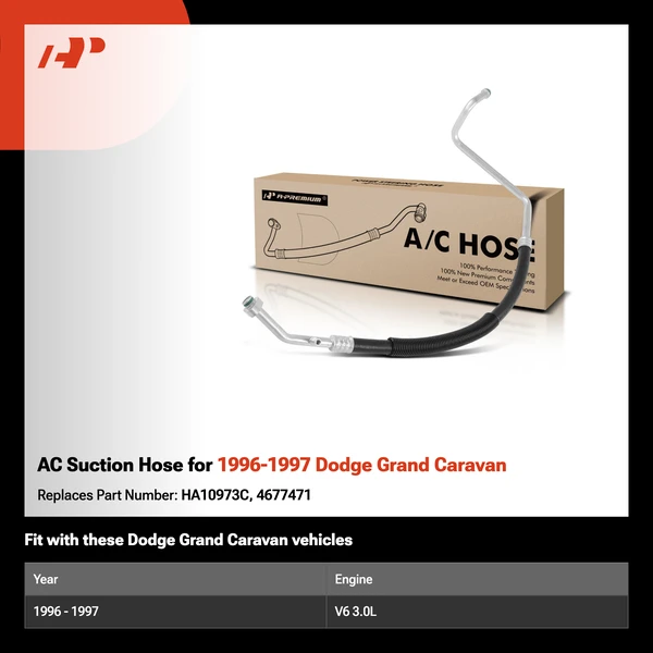 AC Suction Hose for 1996-1997 Dodge Grand Caravan
