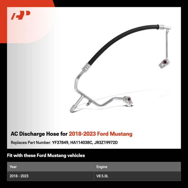 AC Discharge Hose for 2018-2023 Ford Mustang