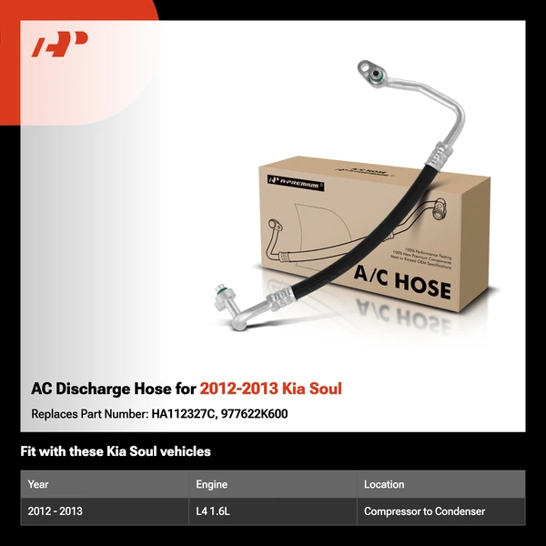 AC Discharge Hose for 2012-2013 Kia Soul