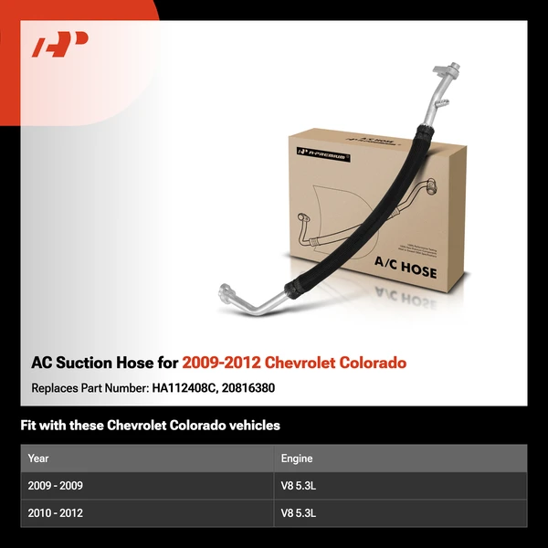 AC Suction Hose for 2009-2012 Chevrolet Colorado