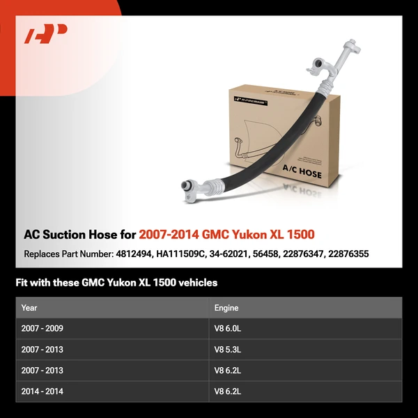 AC Suction Hose for 2007-2014 GMC Yukon XL 1500
