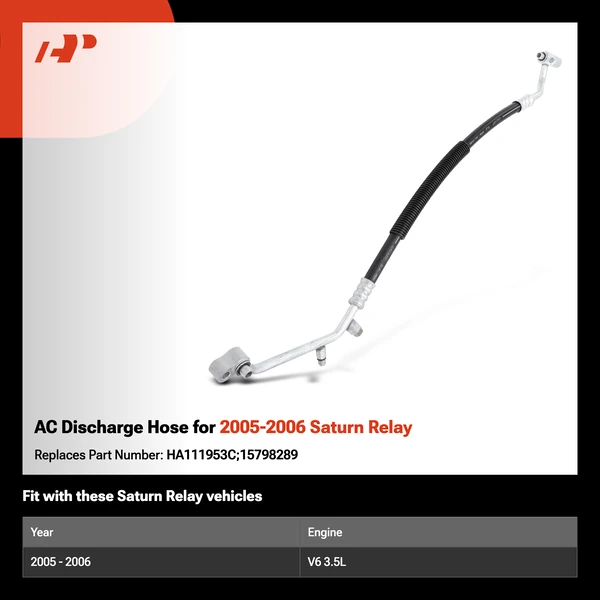 AC Discharge Hose for 2005-2006 Saturn Relay