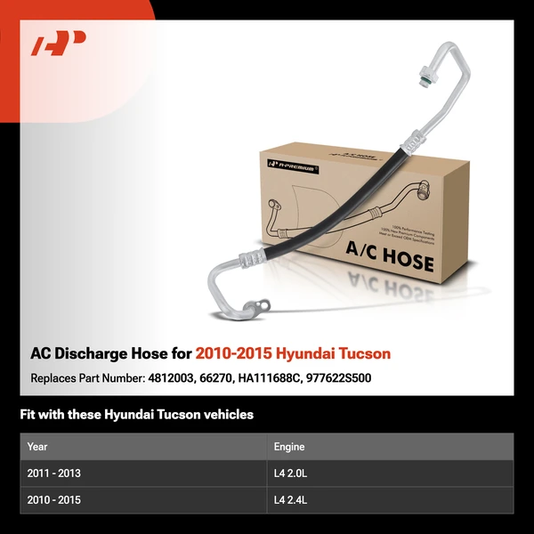 AC Discharge Hose for 2010-2015 Hyundai Tucson