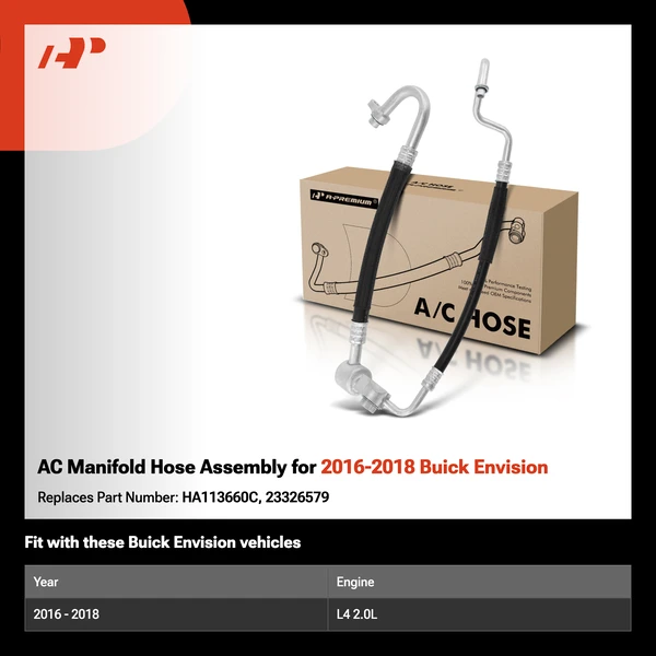 AC Manifold Hose Assembly for 2016-2018 Buick Envision