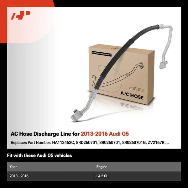 AC Hose Discharge Line for 2013-2016 Audi Q5