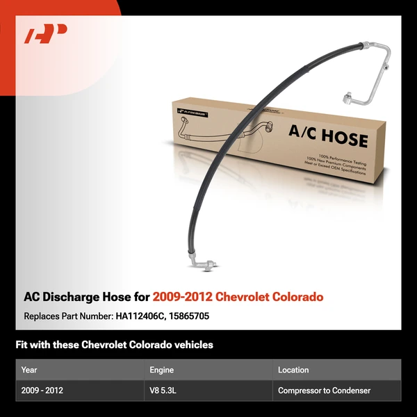 AC Discharge Hose for 2009-2012 Chevrolet Colorado