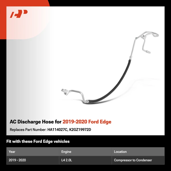 AC Discharge Hose for 2019-2020 Ford Edge