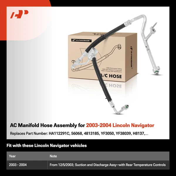 AC Manifold Hose Assembly for 2003-2004 Lincoln Navigator