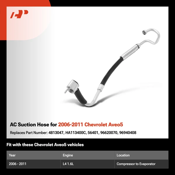 AC Suction Hose for 2006-2011 Chevrolet Aveo5