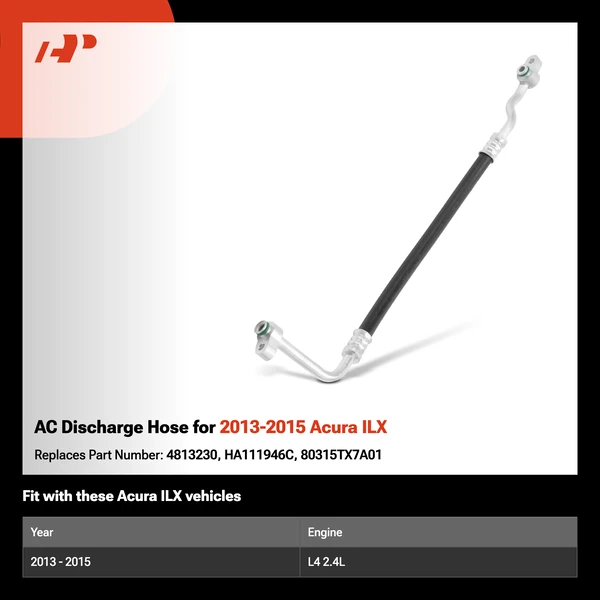 AC Discharge Hose for 2013-2015 Acura ILX