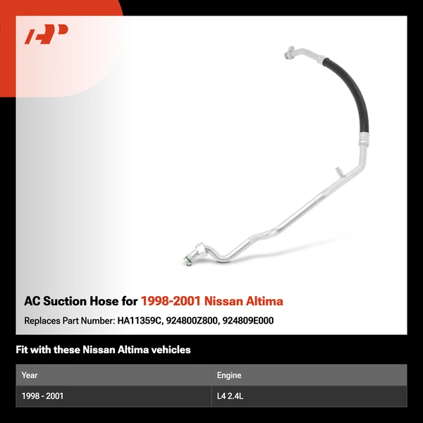 AC Suction Hose for 1998-2001 Nissan Altima