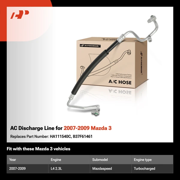 AC Discharge Line for 2007-2009 Mazda 3