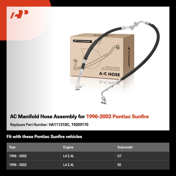 AC Manifold Hose Assembly for 1996-2002 Pontiac Sunfire
