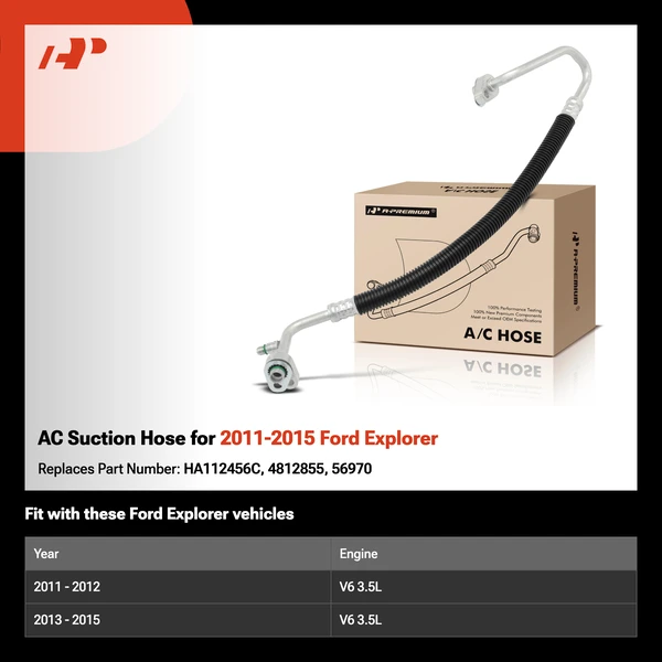 AC Suction Hose for 2011-2015 Ford Explorer