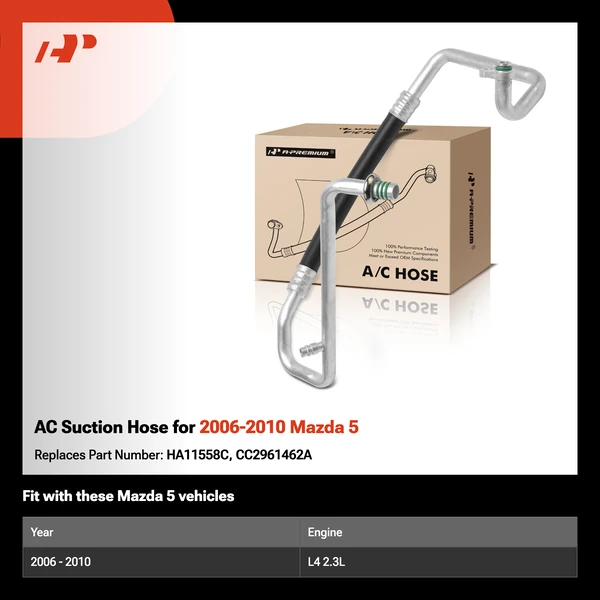 AC Suction Hose for 2006-2010 Mazda 5