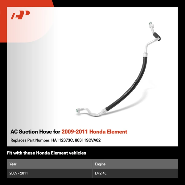 AC Suction Hose for 2009-2011 Honda Element