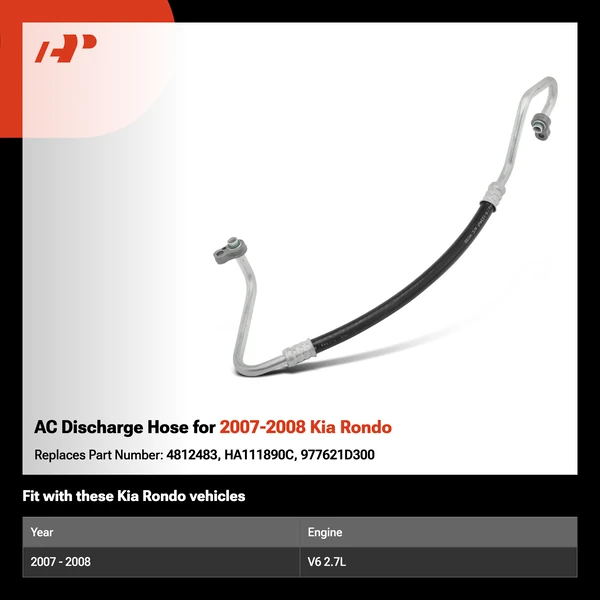 AC Discharge Hose for 2007-2008 Kia Rondo