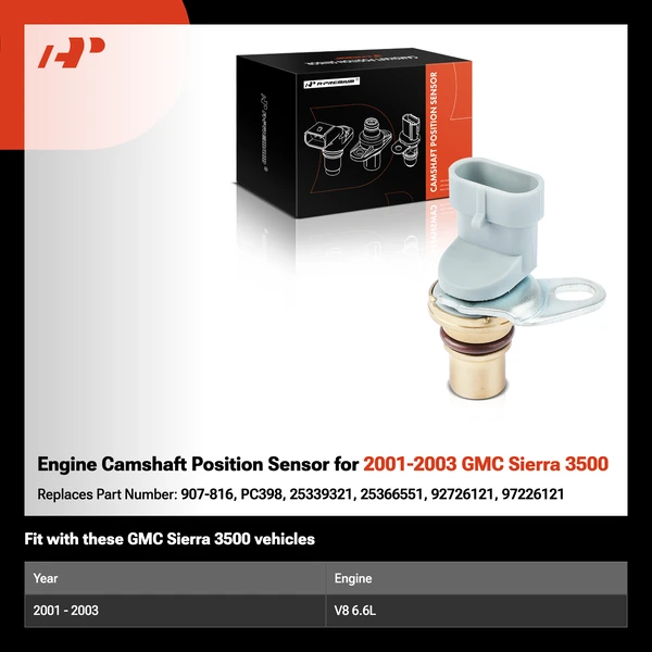 Engine Camshaft Position Sensor for 2001-2003 GMC Sierra 3500