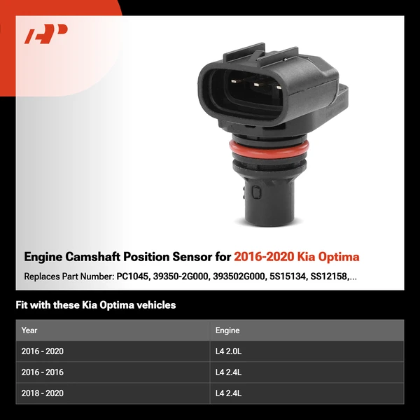 Engine Camshaft Position Sensor for 2016-2020 Kia Optima