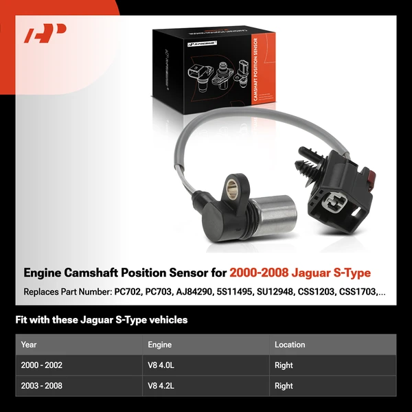 Engine Camshaft Position Sensor for 2000-2008 Jaguar S-Type