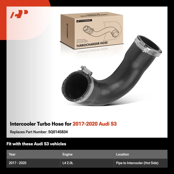 Intercooler Turbo Hose for 2017-2020 Audi S3