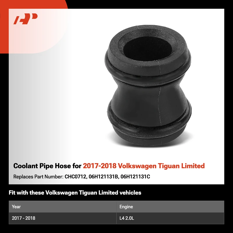 Coolant Pipe Hose for 2017-2018 Volkswagen Tiguan Limited