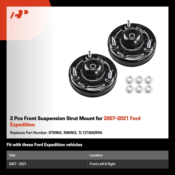 2 Pcs Front Suspension Strut Mount for 2007-2021 Ford Expedition