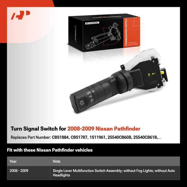 Turn Signal Switch for 2008-2009 Nissan Pathfinder