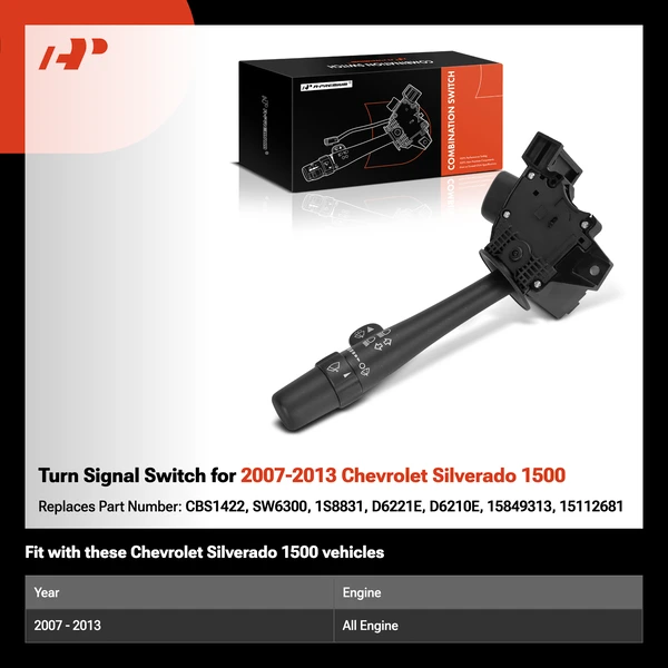 Turn Signal Switch for 2007-2013 Chevrolet Silverado 1500