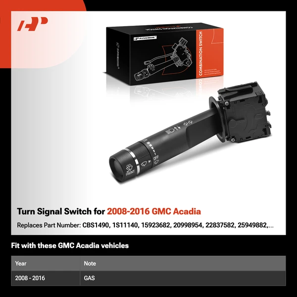 Turn Signal Switch for 2008-2016 GMC Acadia