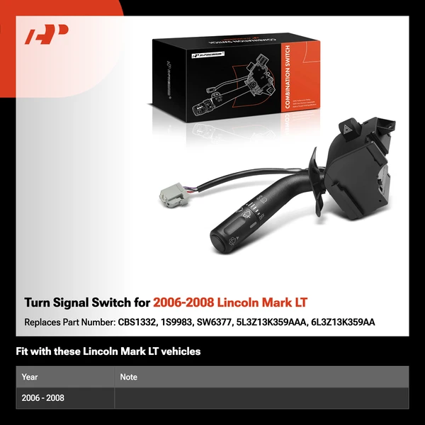 Turn Signal Switch for 2006-2008 Lincoln Mark LT