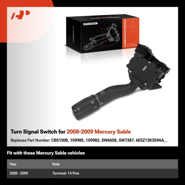 Turn Signal Switch for 2008-2009 Mercury Sable