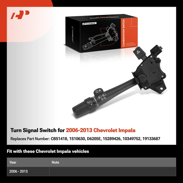 Turn Signal Switch for 2006-2013 Chevrolet Impala