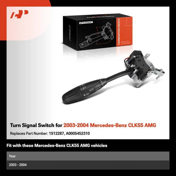 Turn Signal Switch for 2003-2004 Mercedes-Benz CLK55 AMG