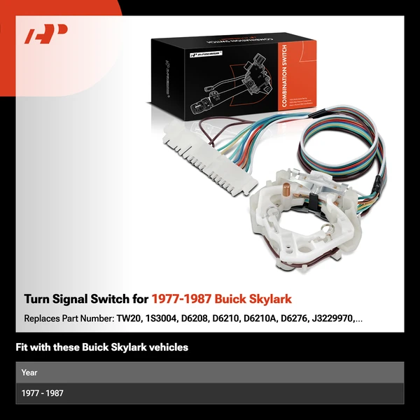 Turn Signal Switch for 1977-1987 Buick Skylark