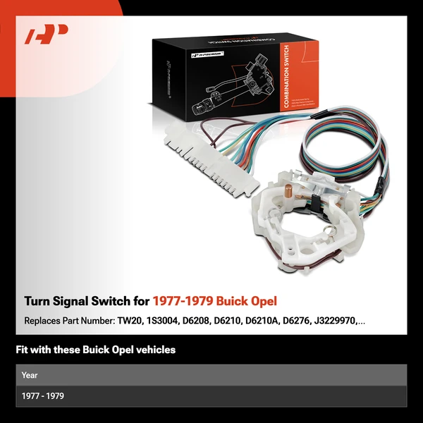 Turn Signal Switch for 1977-1979 Buick Opel