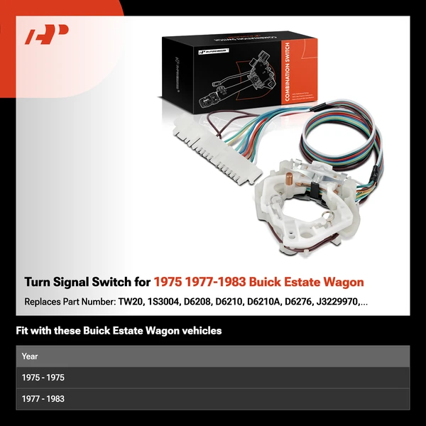 Turn Signal Switch for 1975 1977-1983 Buick Estate Wagon