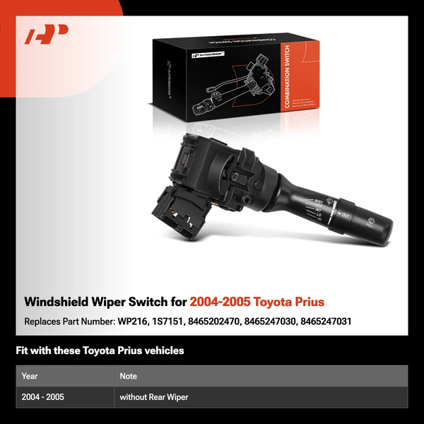 Windshield Wiper Switch for 2004-2005 Toyota Prius