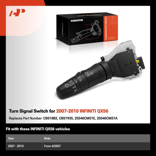 Turn Signal Switch for 2007-2010 INFINITI QX56