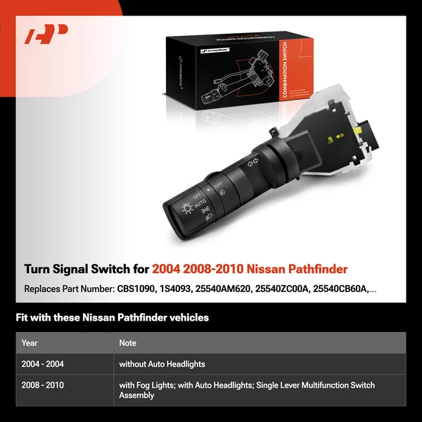 Turn Signal Switch for 2004 2008-2010 Nissan Pathfinder